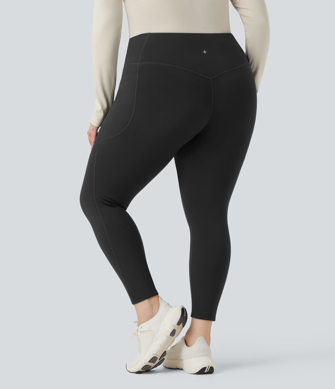 Legging d'entraînement grande taille SoftlyZero™ Plush Thermal taille haute gainant avec poches
