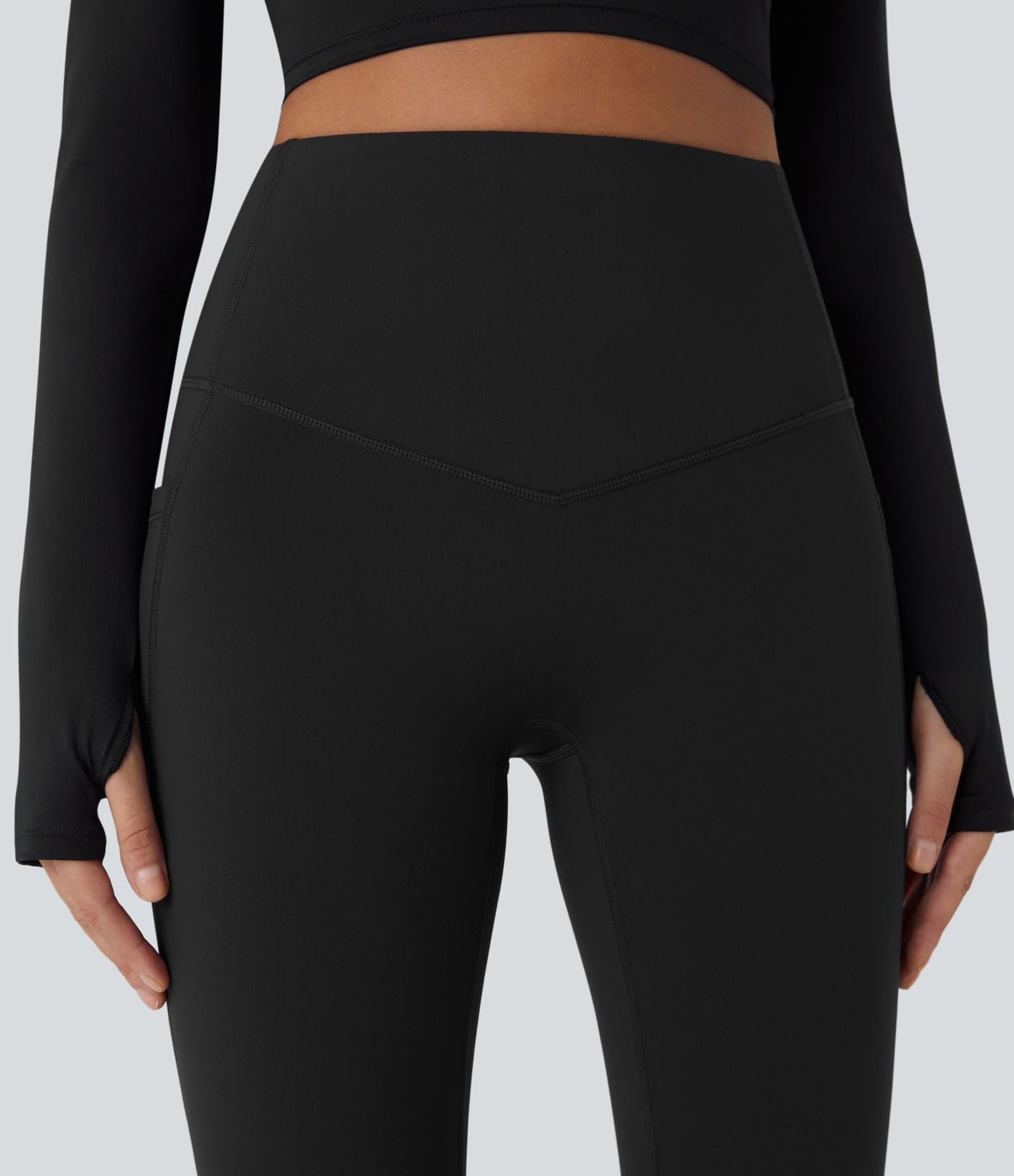 Legging de sport taille haute gainant et thermique Softlyzero™ avec poches