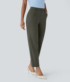 Pantalon de travail fuselé longueur cheville taille haute Halara Flex™ DayStretch avec poches