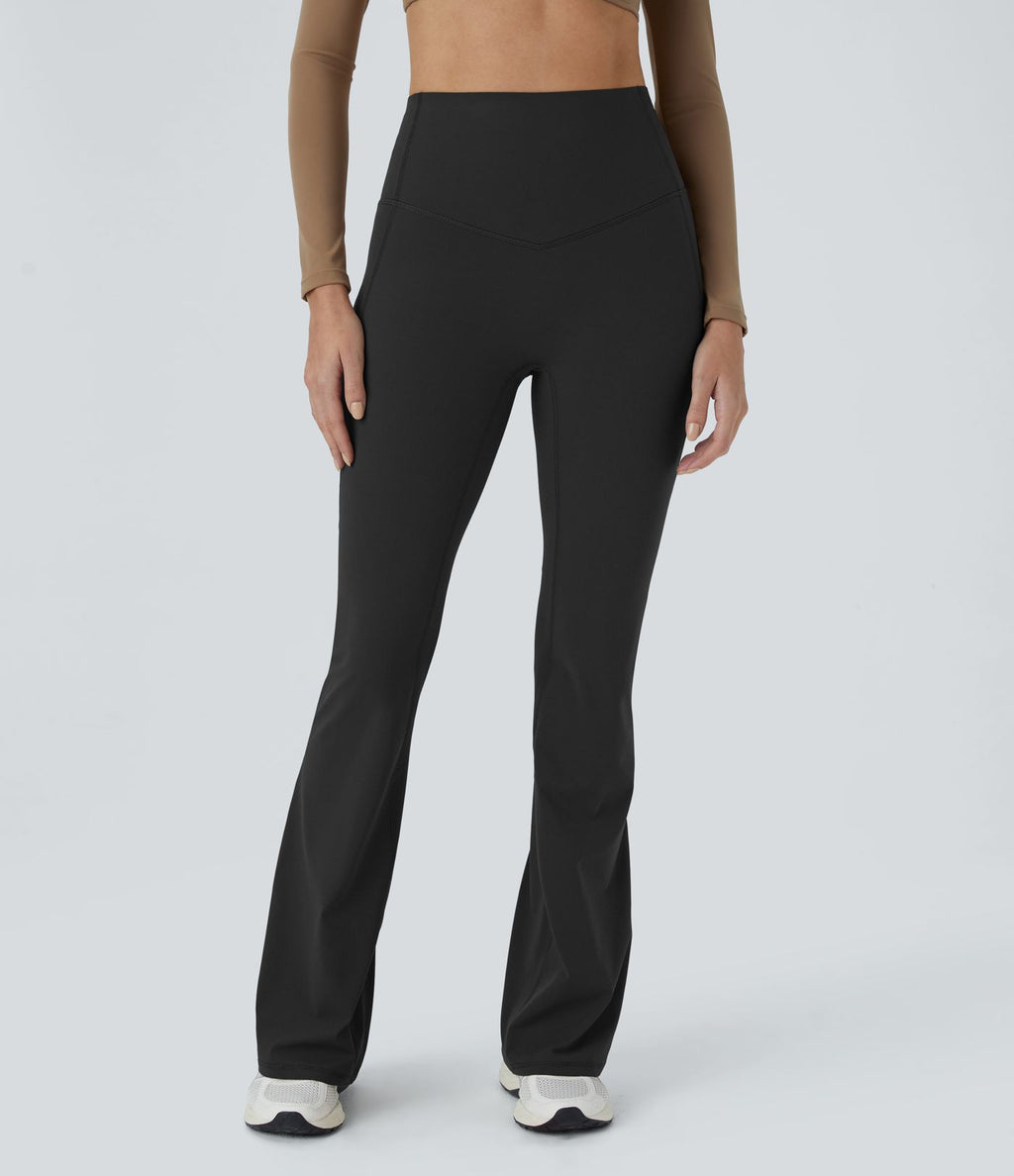 Pantalon 7/8 d'entraînement gainant galbant taille haute avec poches Halara UltraSculpt™