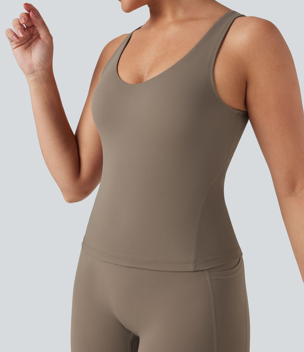 Débardeur de yoga Halara UltraSculpt™ col V profond dos échancré