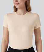T-shirt chauffant col rond à manches courtes Halara HeatCore
