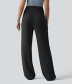 SpacerTek™ Jogging casual large taille haute ventre plat avec poches