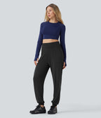 Jogging taille haute sans couture OneForm Seamless Flow avec poches