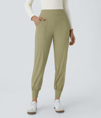 Jogging Casual Uni Taille Haute Poche Latérale