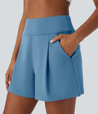 Short de travail large taille haute DayStretch avec poches
