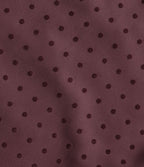 Jupe-short mini taille haute en velours à pois
