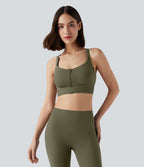 Brassière de sport course SpeedWave™ soutien intermédiaire push-up zip boucle réglable séchage rapide bonnets A-C