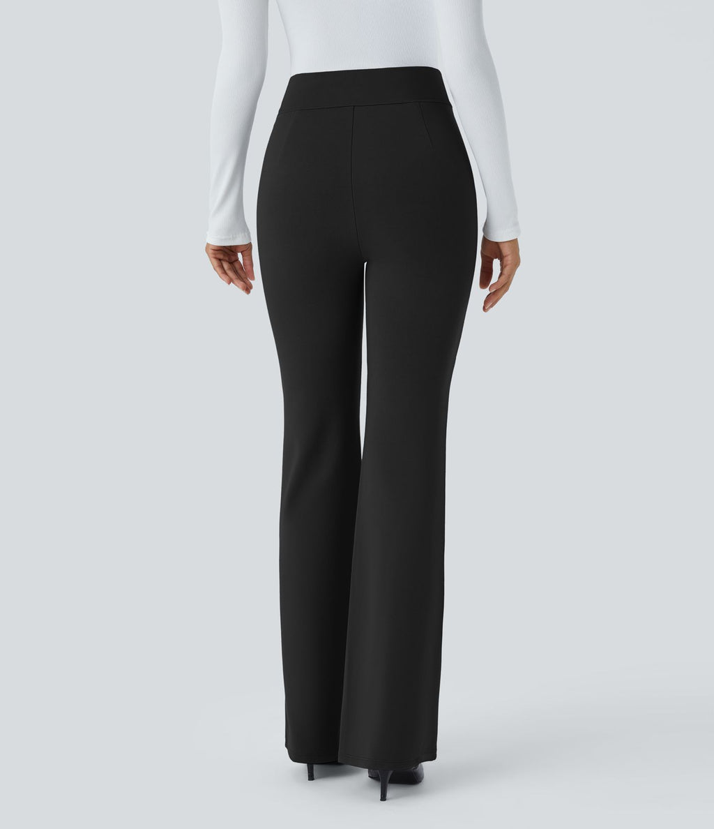 Pantalon croisé taille haute