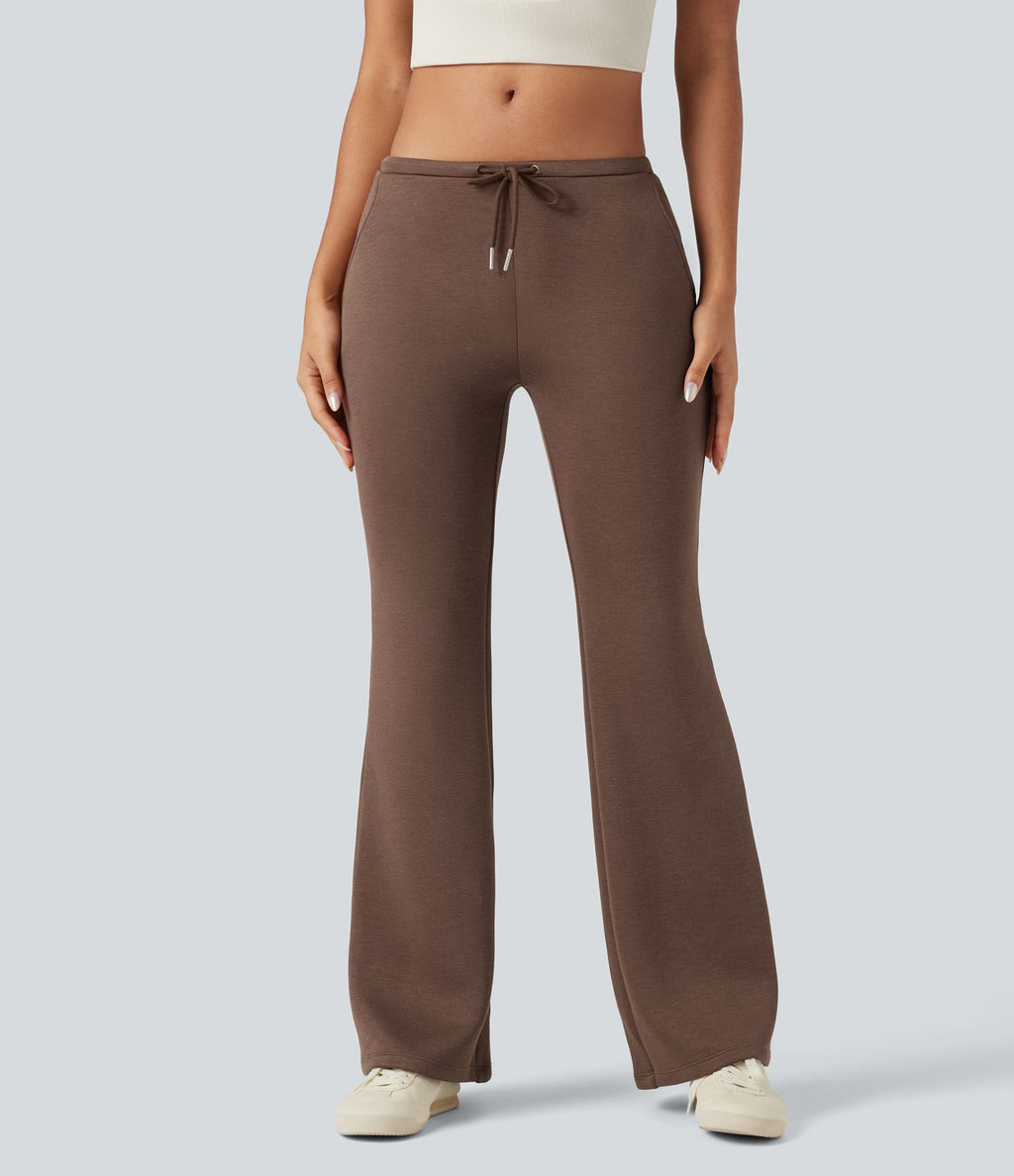Pantalon décontracté SpacerTek™ taille basse, coupe évasée, avec cordon de serrage et poches