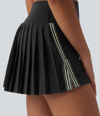 Breezeful™ Jupe-short pickleball mini 2-en-1 plissée séchage rapide taille haute à bandes latérales avec poches