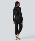Combinaison jogging à capuche manches longues avec poches - Édition Easy Peasy