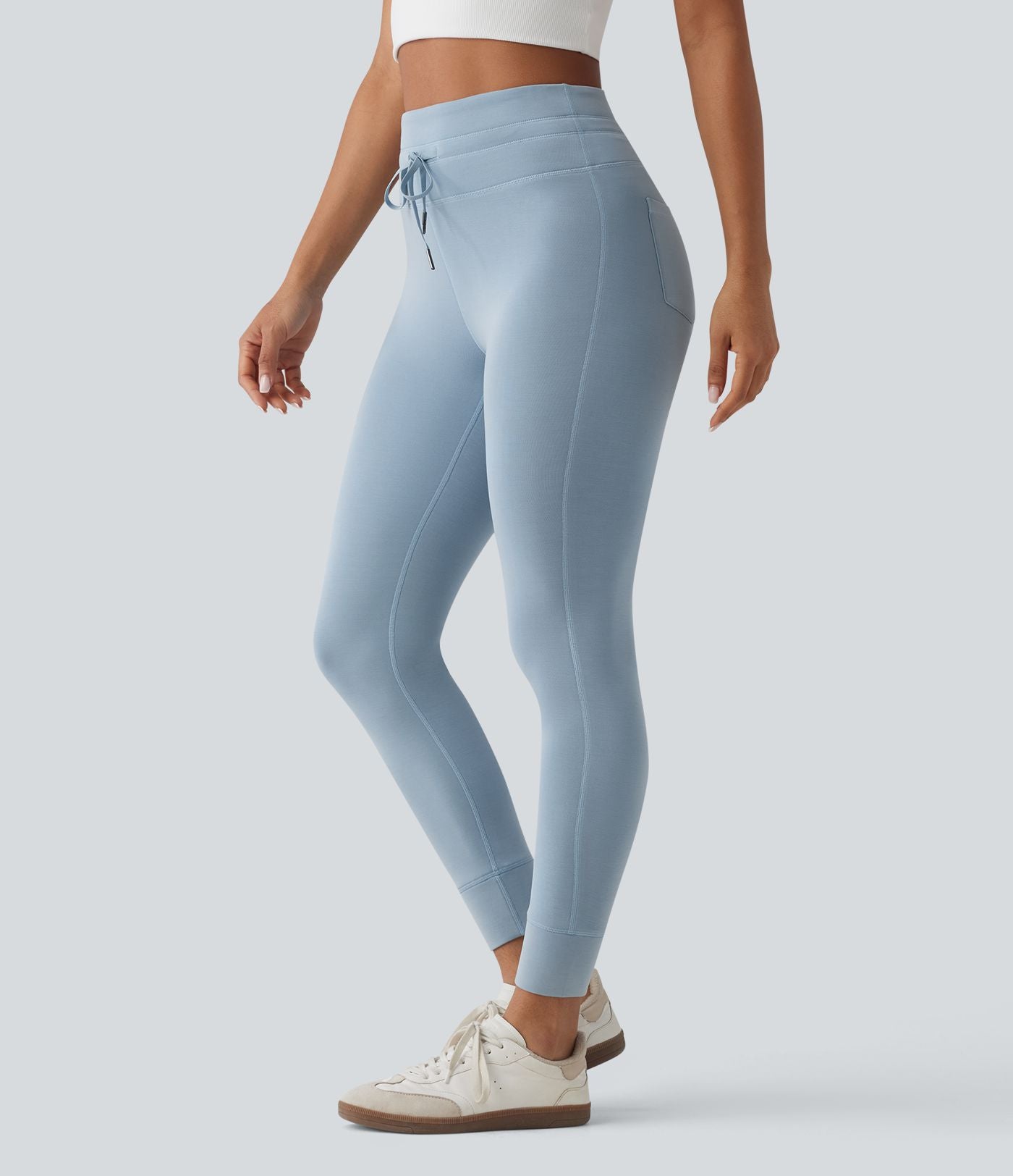 Pantalon casual skinny SpacerTek™ taille haute avec cordon de serrage et poches
