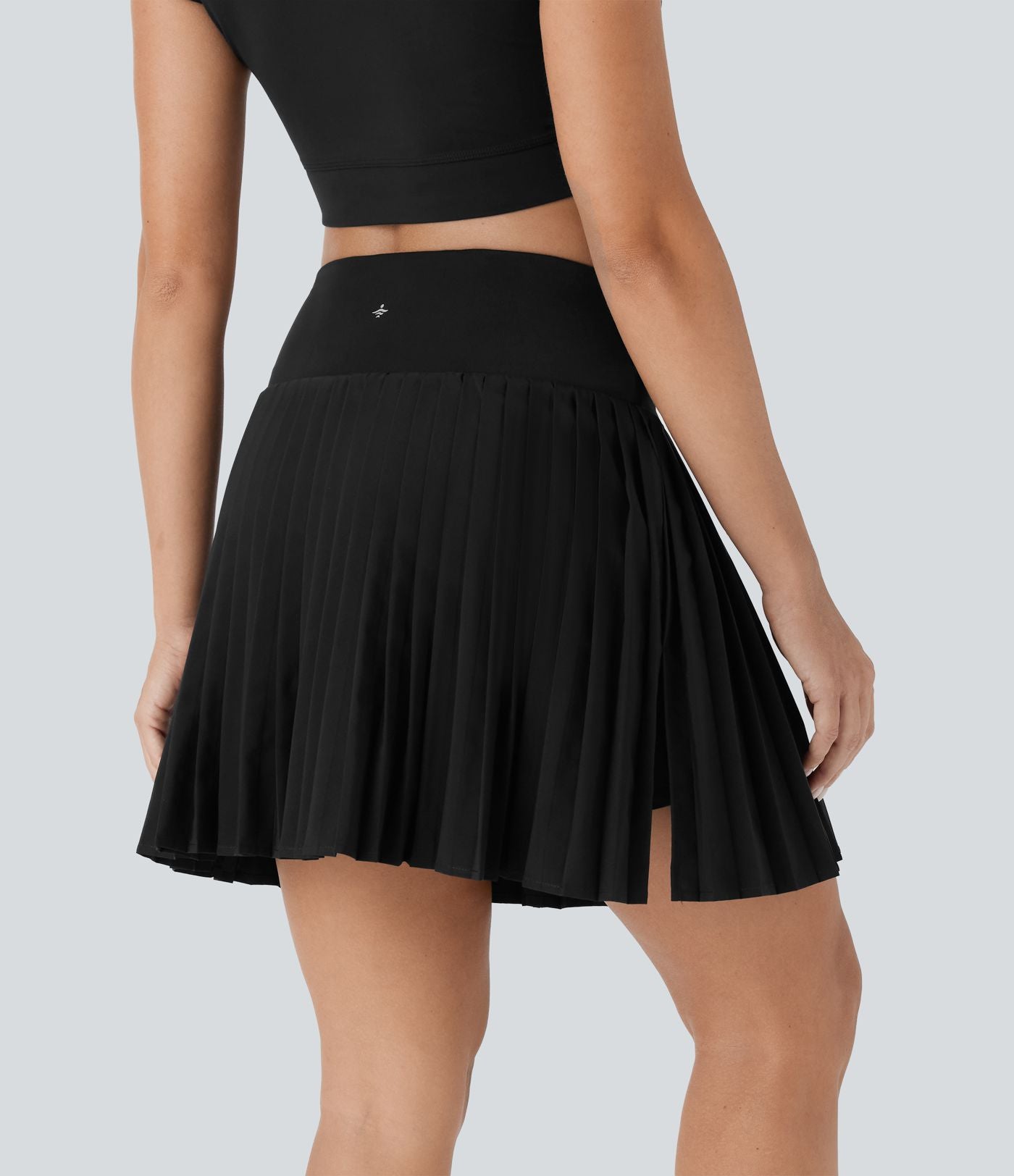 Jupe-short de tennis courte plissée 2-en-1 gainante taille haute à séchage rapide avec poches Breezeful™