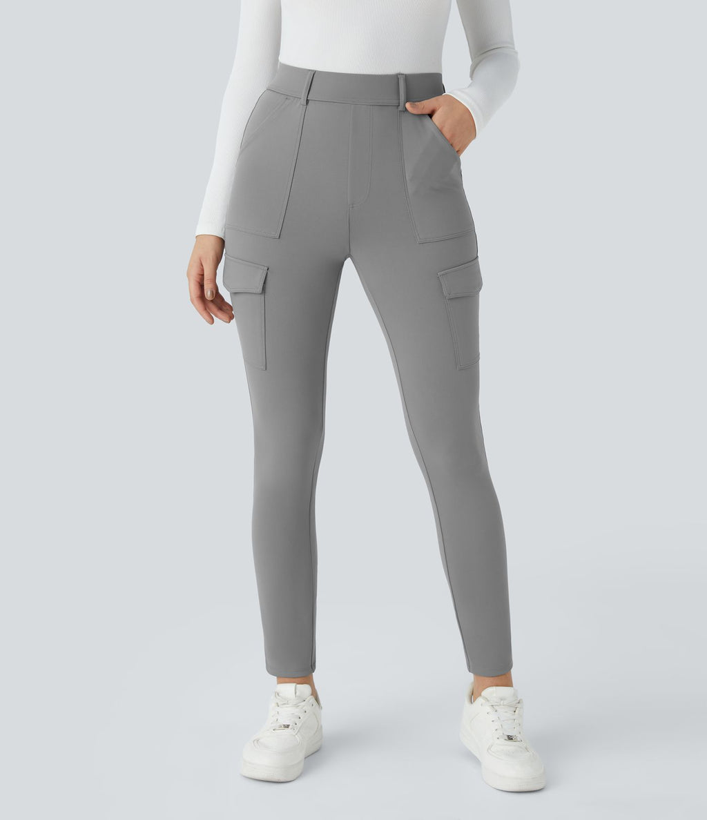 Pantalon cargo ajusté tailleur taille haute Halara Flex™ DayStretch avec poches