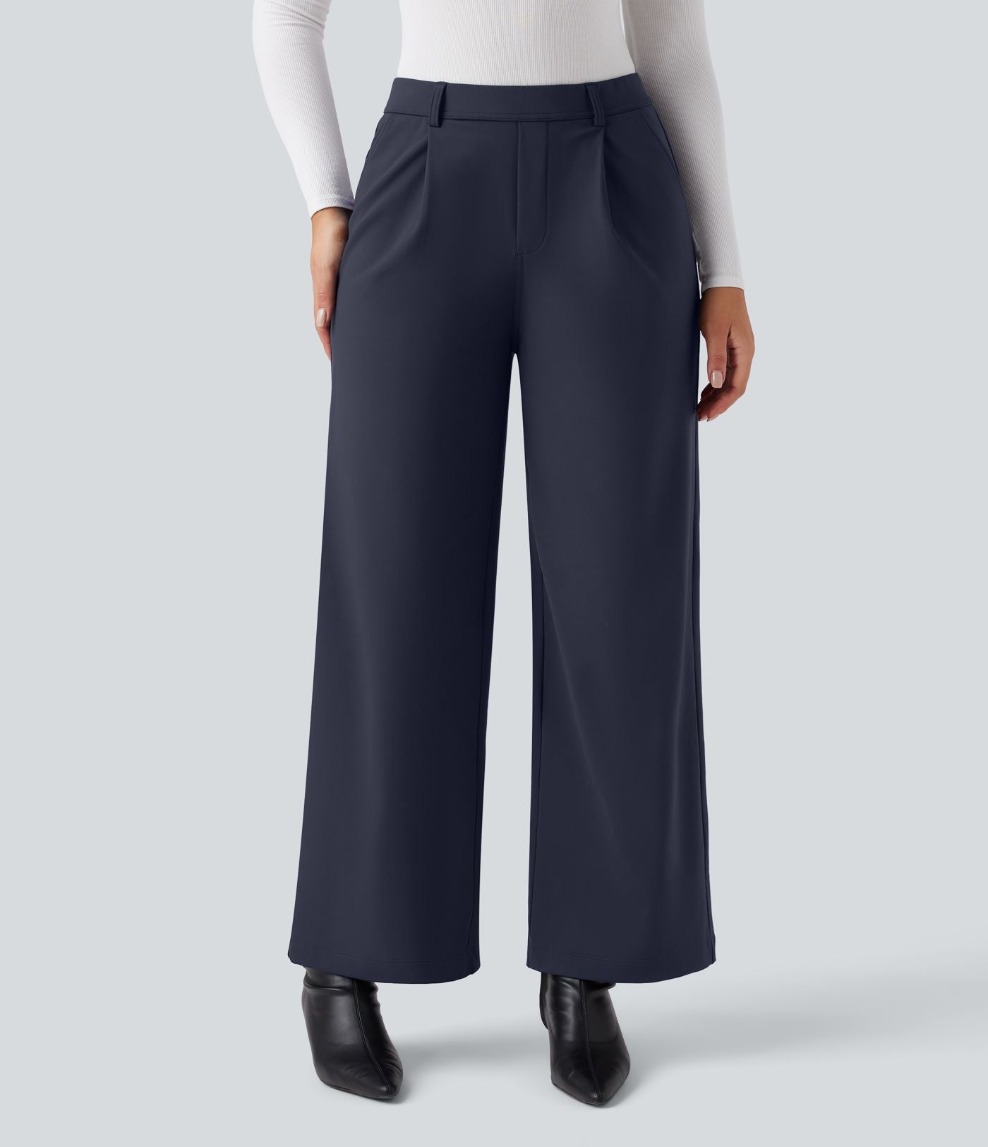 Pantalon de travail thermique doux taille haute à coupe droite avec poches SoftlyZero™
