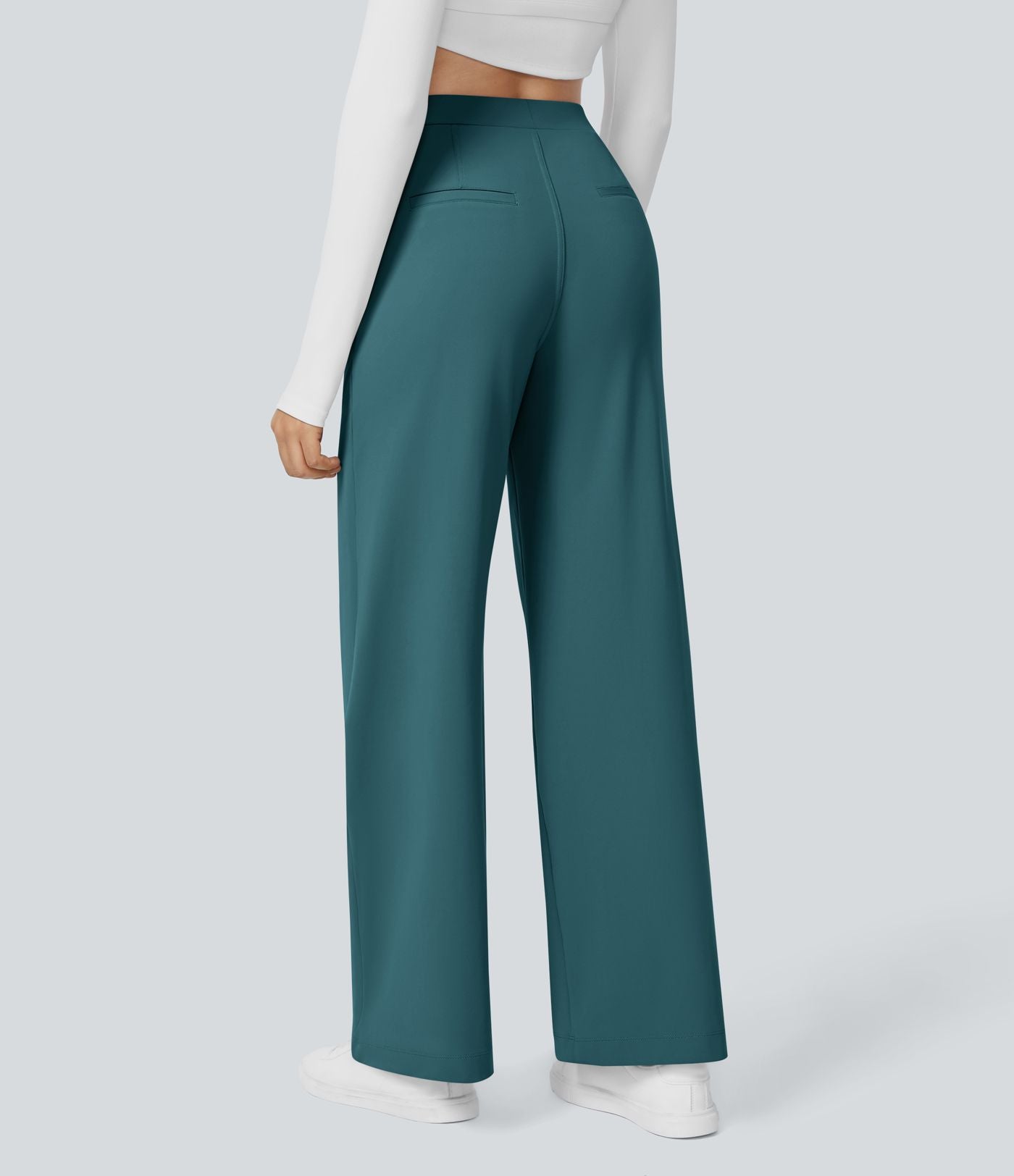 Pantalon tailleur Halara Flex™ DayStretch coupe droite taille haute avec poches