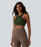 Brassière de sport yoga OneForm sans couture Flow maintien léger avec découpes et soutien-gorge intégré