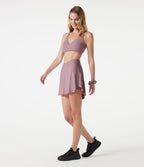 Brassière de sport yoga à maintien léger, col V, brassière intégrée, à effet frais InstantCool, séchage rapide, protection solaire UPF50+