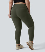 Legging d'entraînement gainant taille haute grande taille avec poches Halara UltraSculpt™