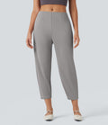 Pantalon tailleur fuselé Halara Flex™ crêpe taille mi-haute avec poches