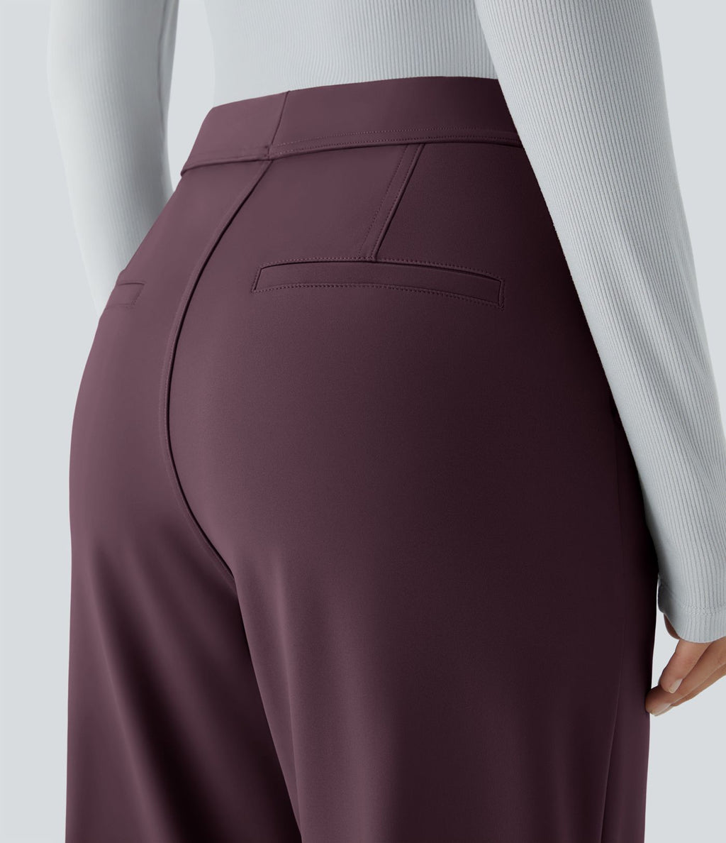 Pantalon tailleur évasé taille haute Halara Flex™ DayStretch avec poches