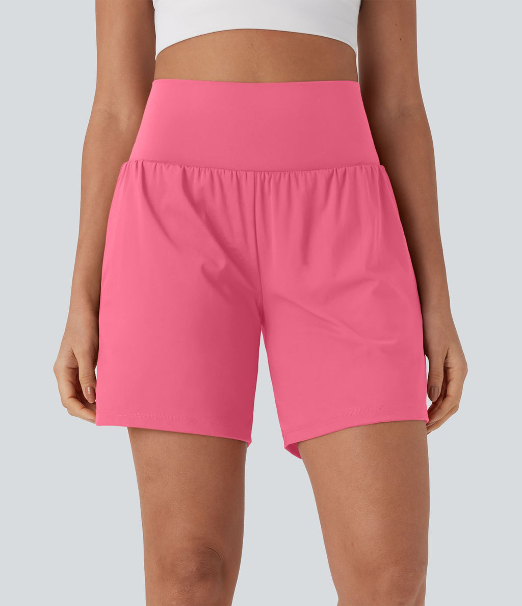 Short de yoga SoftlyZero™ Airy 2-en-1 taille très haute avec poches et effet frais InstantCool 17,5 cm