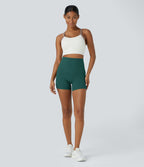 Short cycliste d'entraînement gainant taille haute UltraSculpt™ SoCinched à poches latérales 12,5 cm