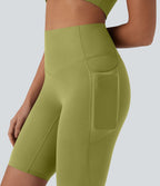 Short cycliste 22,8 cm d'entraînement gainant taille haute avec poches Halara UltraSculpt™