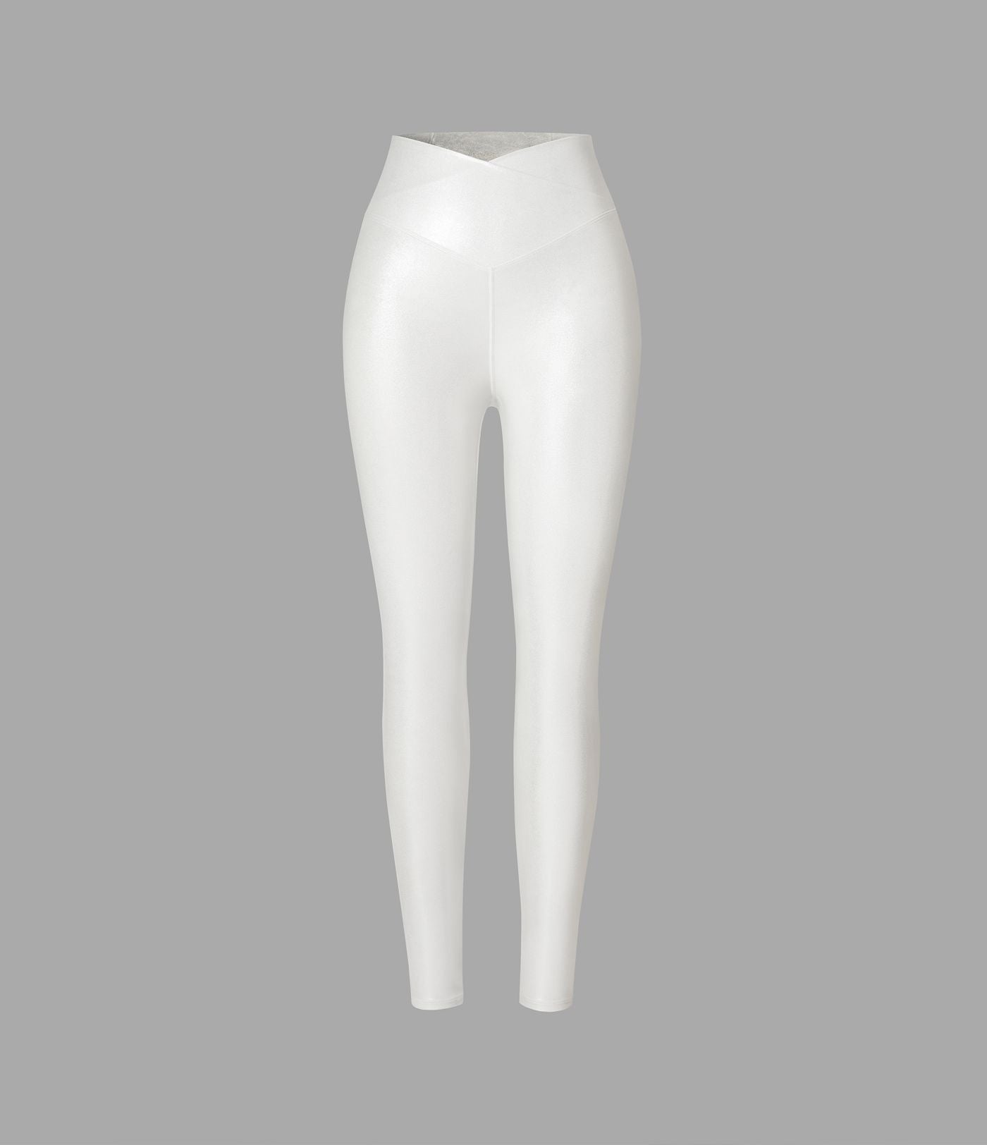 Legging de yoga SoftlyZero™ en simili stretch avec taille croisée, imprimé métallisé et poche arrière