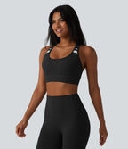 Soutien-gorge de sport Halara UltraSculpt™ à maintien moyen et soutien-gorge intégré dos nageur color block