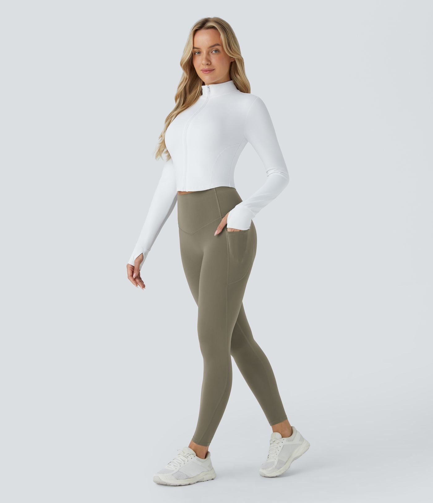 Legging d'entraînement gainant galbant taille haute avec poches Halara UltraSculpt™