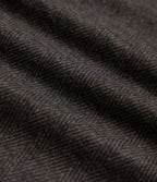 Pantalon tailleur large chevrons taille haute avec poches