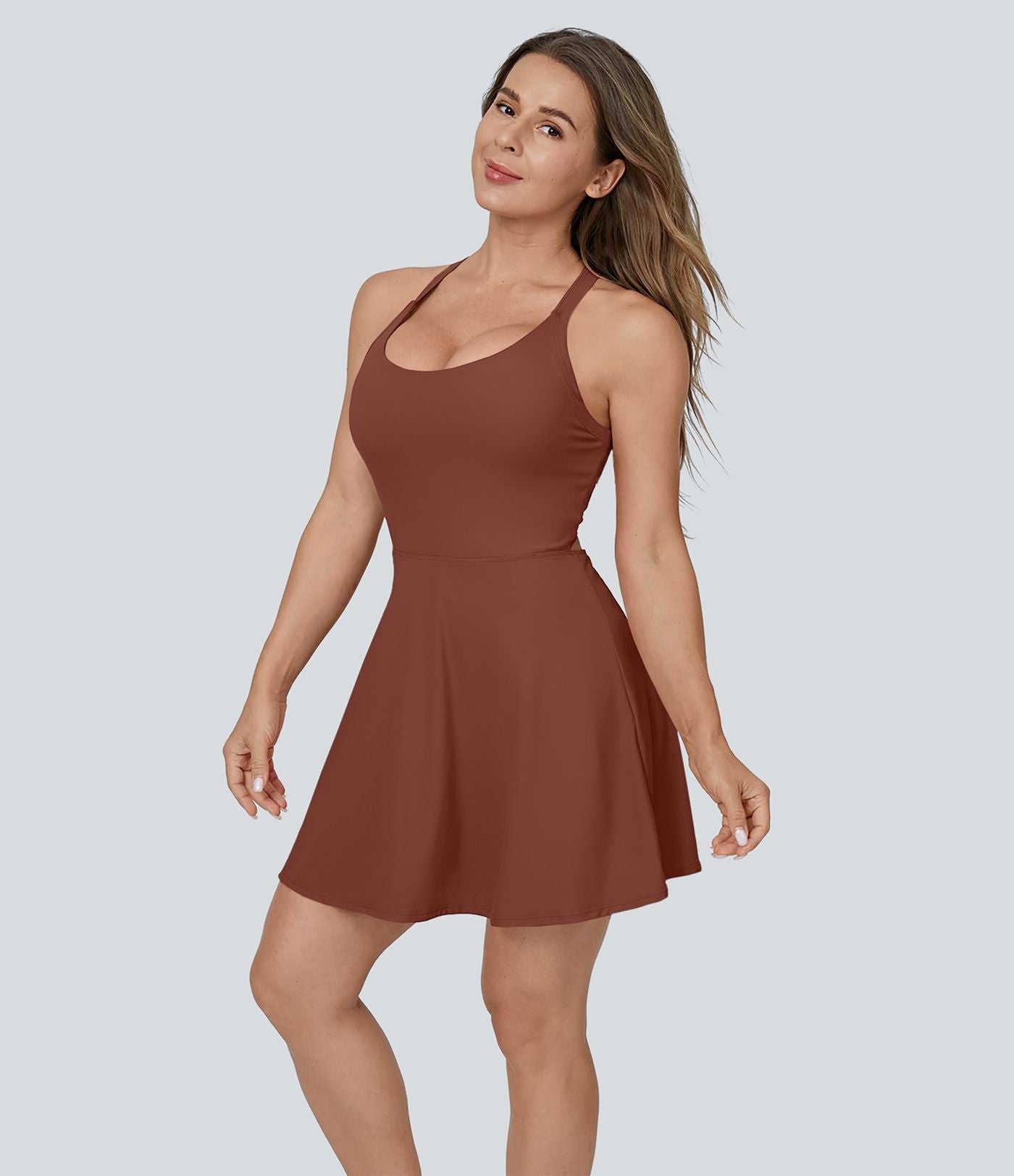 Robe de sport danse mini évasée E-G