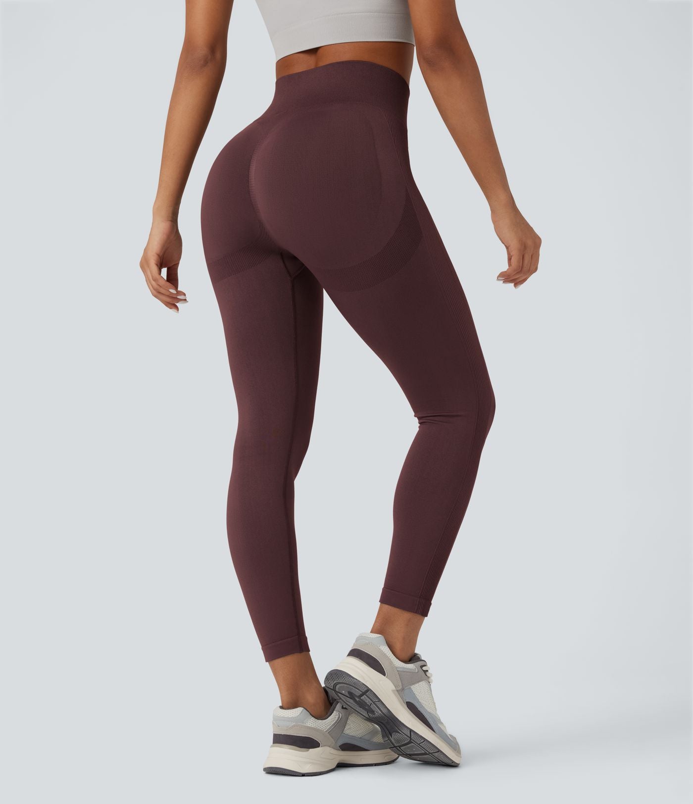 Legging yoga taille haute push-up froncé sans couture OneForm Seamless Flow