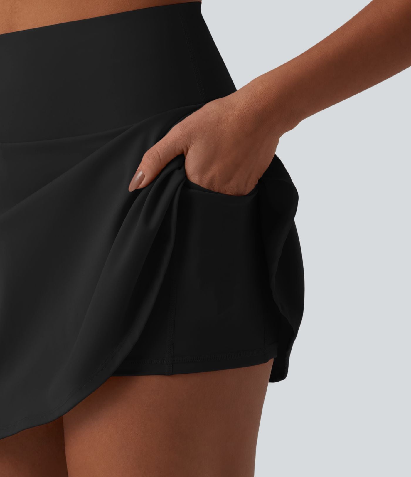 Jupe mini de tennis 2-en-1 SoftlyZero™ Airy taille haute gainant effet frais InstantCool avec poches, protection solaire UPF50+