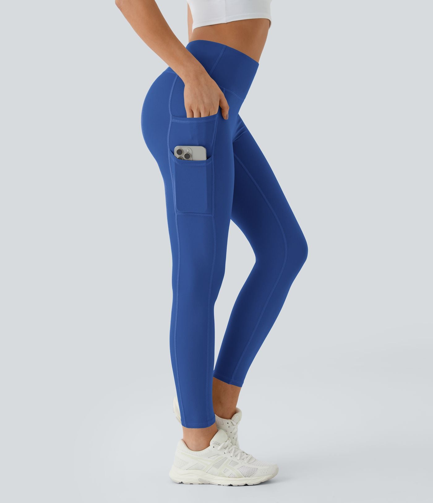 Softlyzero™ Legging Uni Taille Haute Doubles Poches - UPF50+