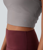 Débardeur yoga court SoftlyZero™ Plush à découpes A-C