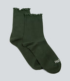Chaussettes mi-mollet à bordure ondulée
