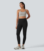 SoftlyZero™ Plush Legging de yoga 7/8 taille haute ventre plat dos croisé avec poches