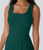 Robe SoftlyZero™ Airy de danse mini 2-en-1 dos nu, col U, bretelles croisées, poches latérales et effet frais InstantCool, accès facile Easy Peasy