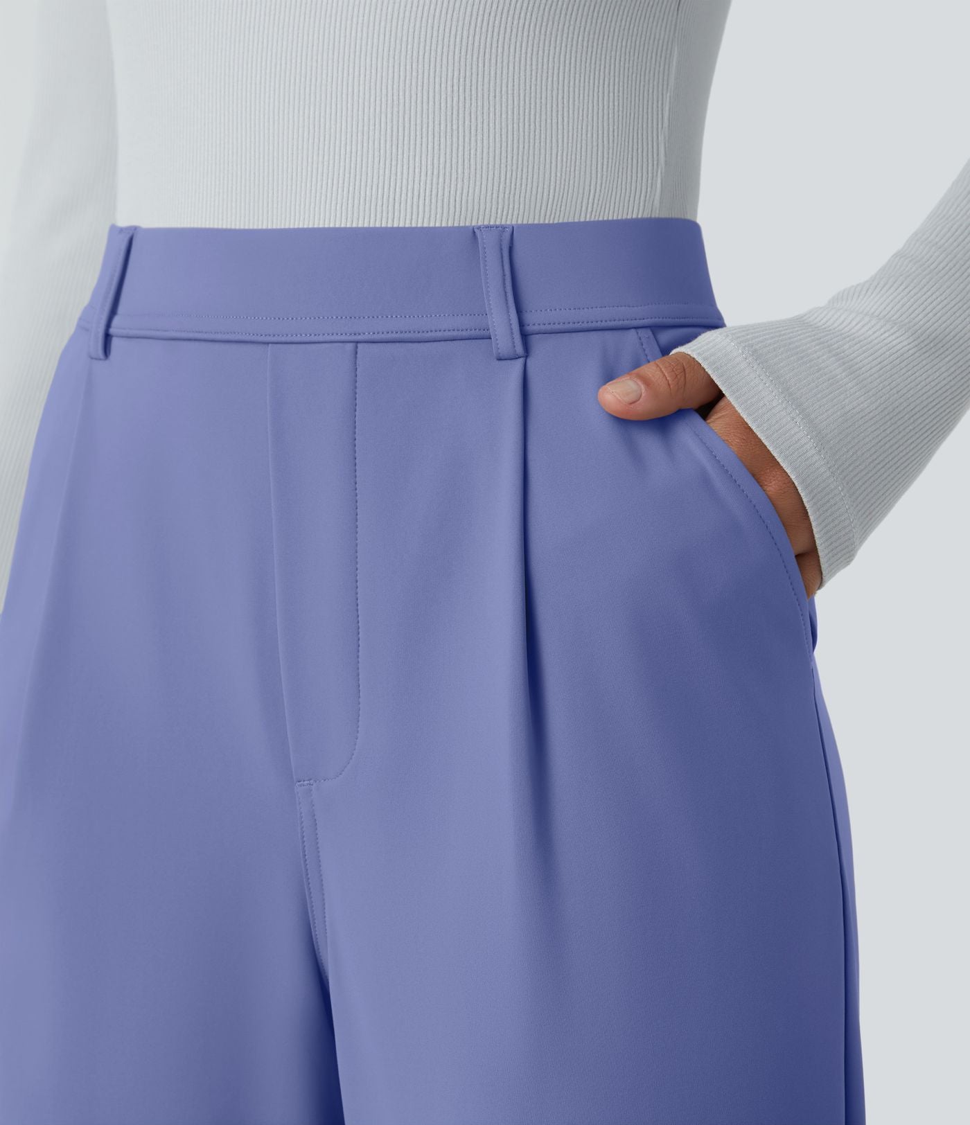 Pantalon tailleur évasé taille haute Halara Flex™ DayStretch avec poches