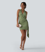 Robe micro mini moulante col licou