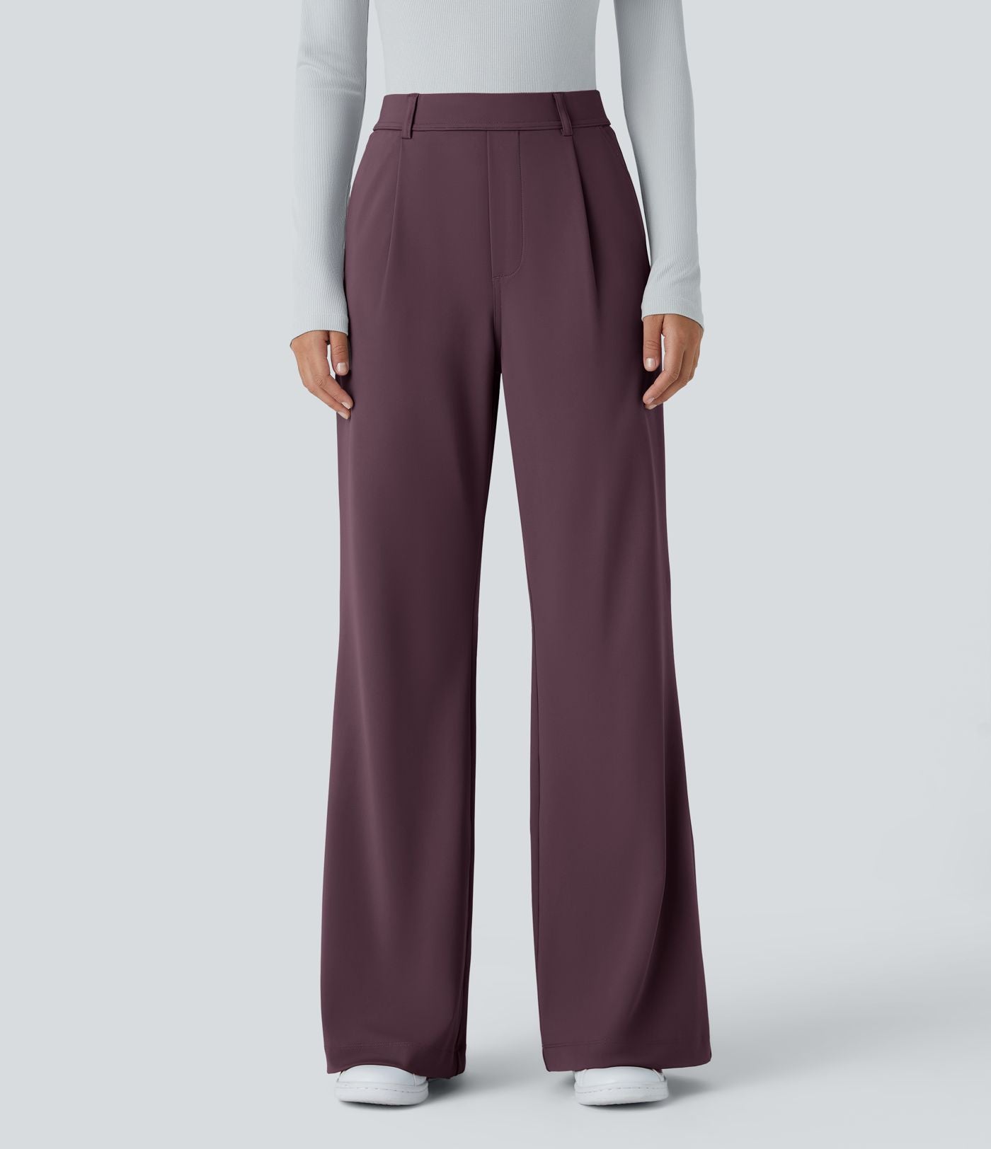 Pantalon tailleur évasé taille haute Halara Flex™ DayStretch avec poches