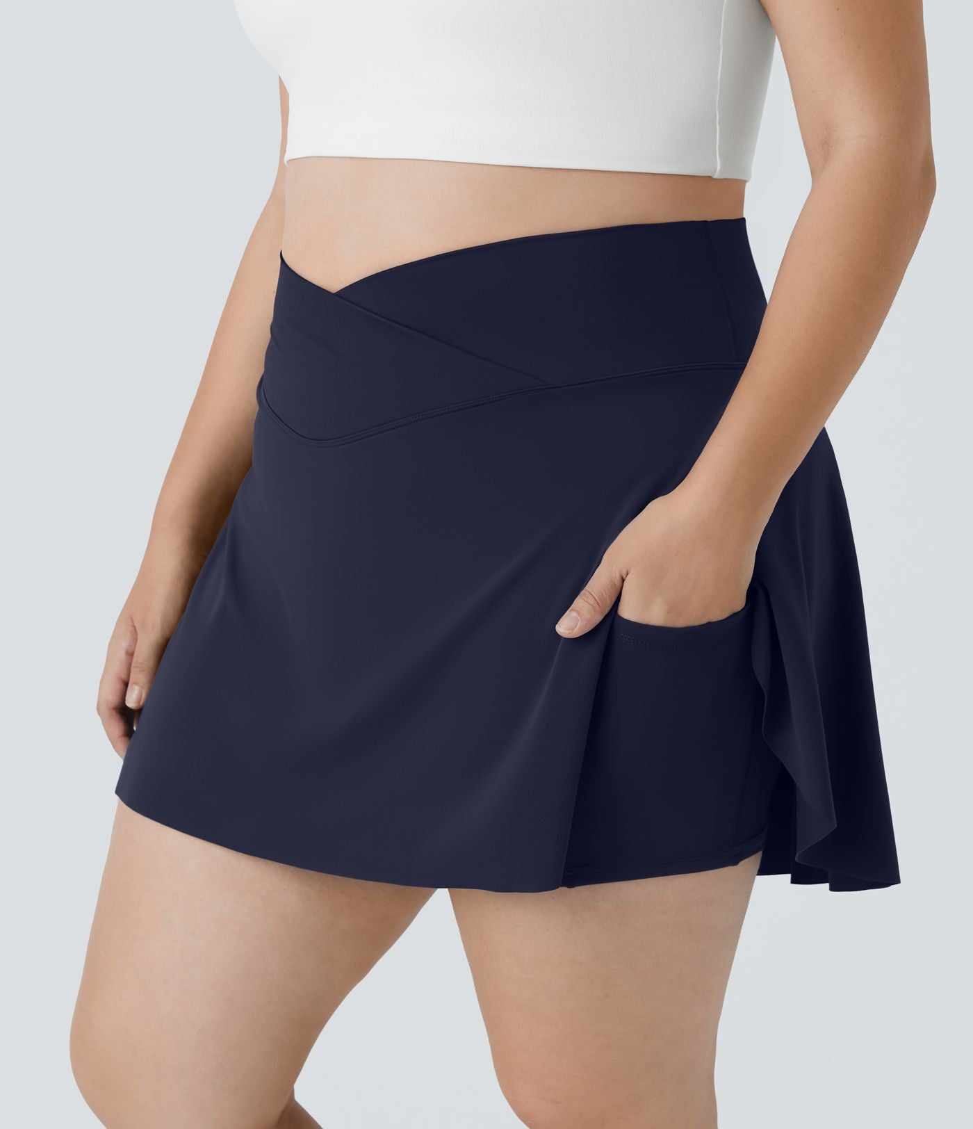 Everyday Softlyzero™ Jupe Tennis Airy Crossover 2 en1 Poche Latérale Cool Touch-Lucid Grande Taille