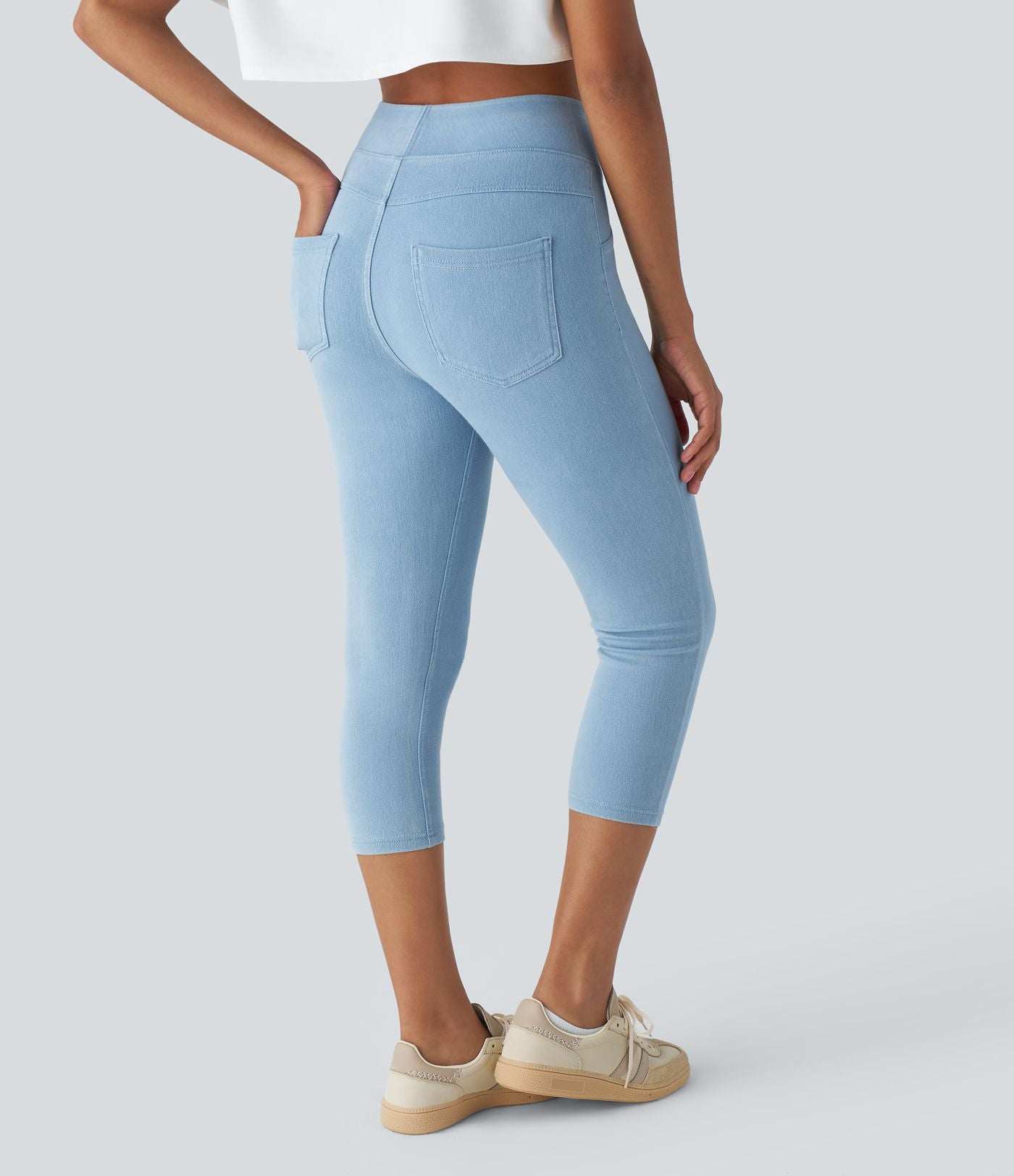 Halara Flex™ Jegging Capri Taille Haute Extensible Poche Latérale Arrière