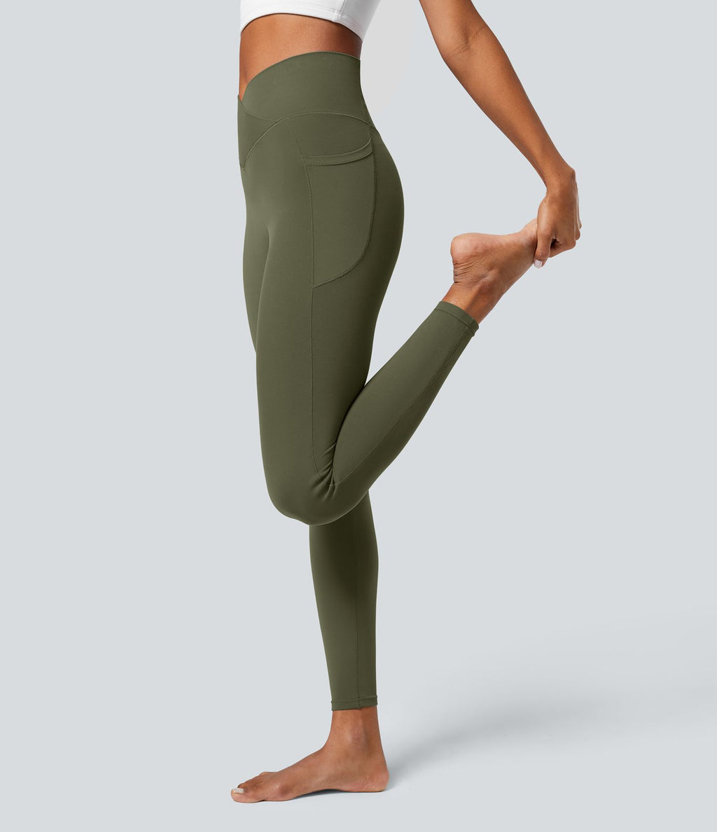 Softlyzero™ Legging Unis Poches Croisées