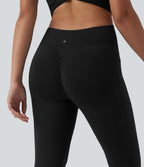 Combinaison sport gainante push-up col V longueur genoux Halara UltraSculpt™ avec poches - Édition Easy Peasy