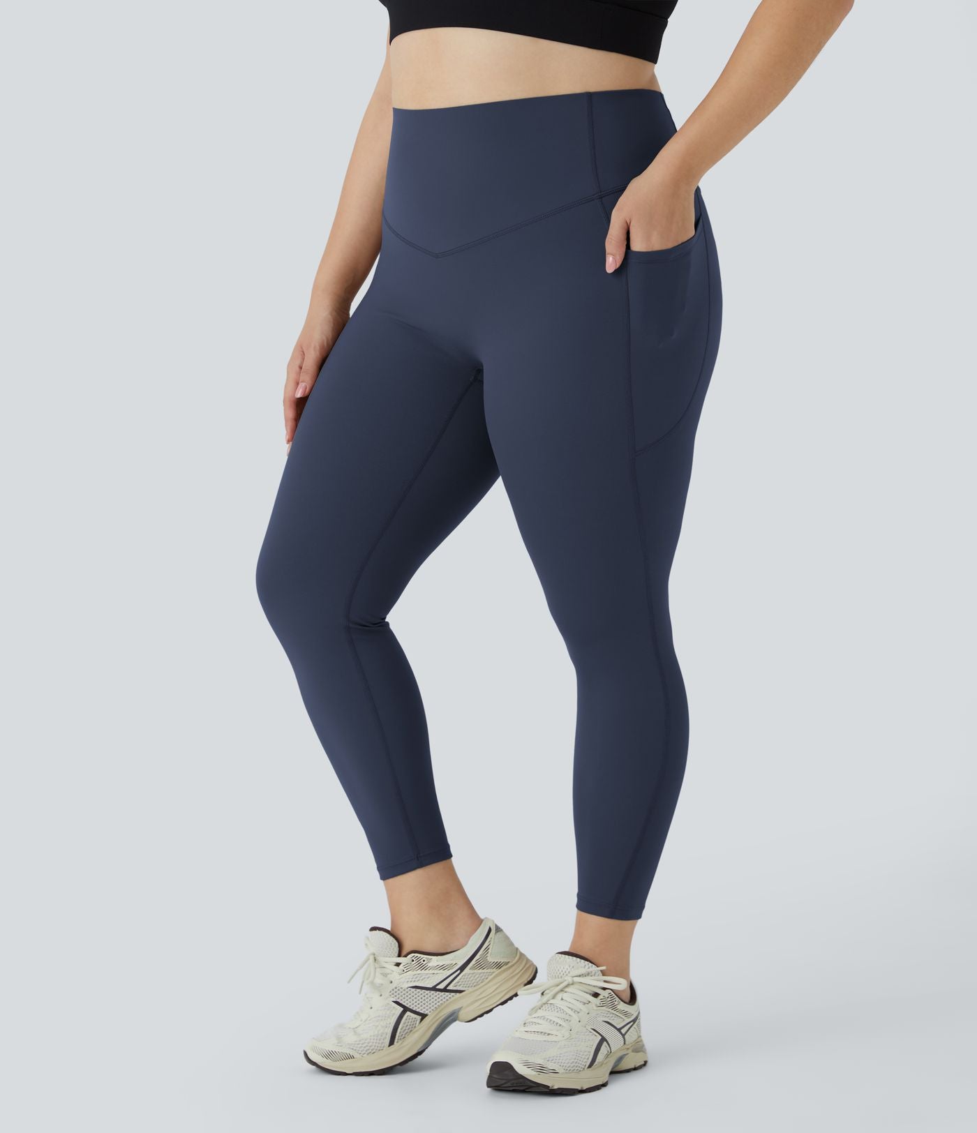 Legging d'entraînement gainant taille haute grande taille avec poches Halara UltraSculpt™
