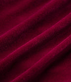 Robe mini velours portefeuille col V volants manches longues
